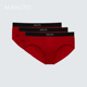 礼盒装 MANITO 针织舒适 男士 真丝莫代尔三角内裤 曼尼陀New Soft