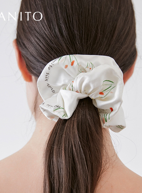 MANITO/曼尼陀 Princess Louise 印花发圈桑蚕丝大肠发圈小清新