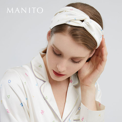 manito曼尼陀春夏桑蚕丝发带