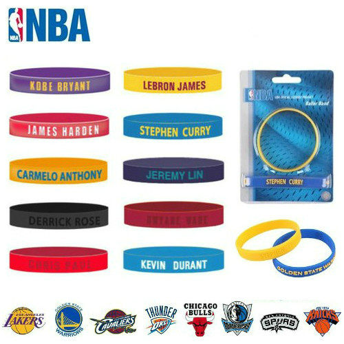 NBA手环库里詹姆斯杜兰特威斯布鲁克哈登林书豪科比保罗乔丹腕带