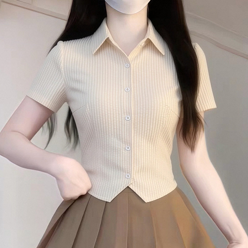 新款JK制服套装条纹绣花学院风DJ辣妹足浴两件套jk制服收腰显瘦