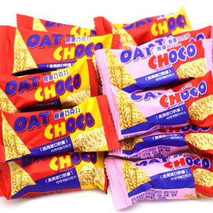 黄金燕麦巧克力500g1斤约35颗结婚喜糖麦片酥办公室休闲零食糖果