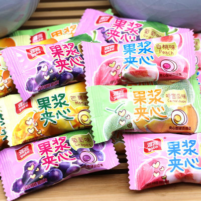 雅客果浆夹心硬糖白桃味