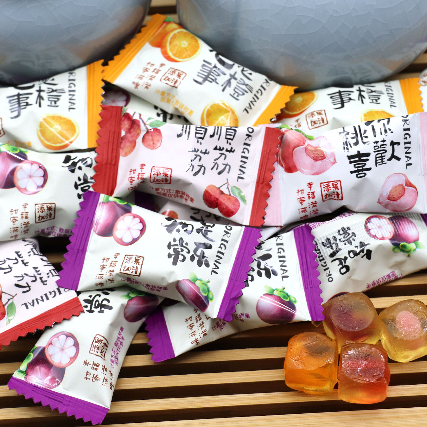 贵夫人爆浆果汁软糖500g约95颗结婚喜糖乔迁新年吉利休闲零食糖果