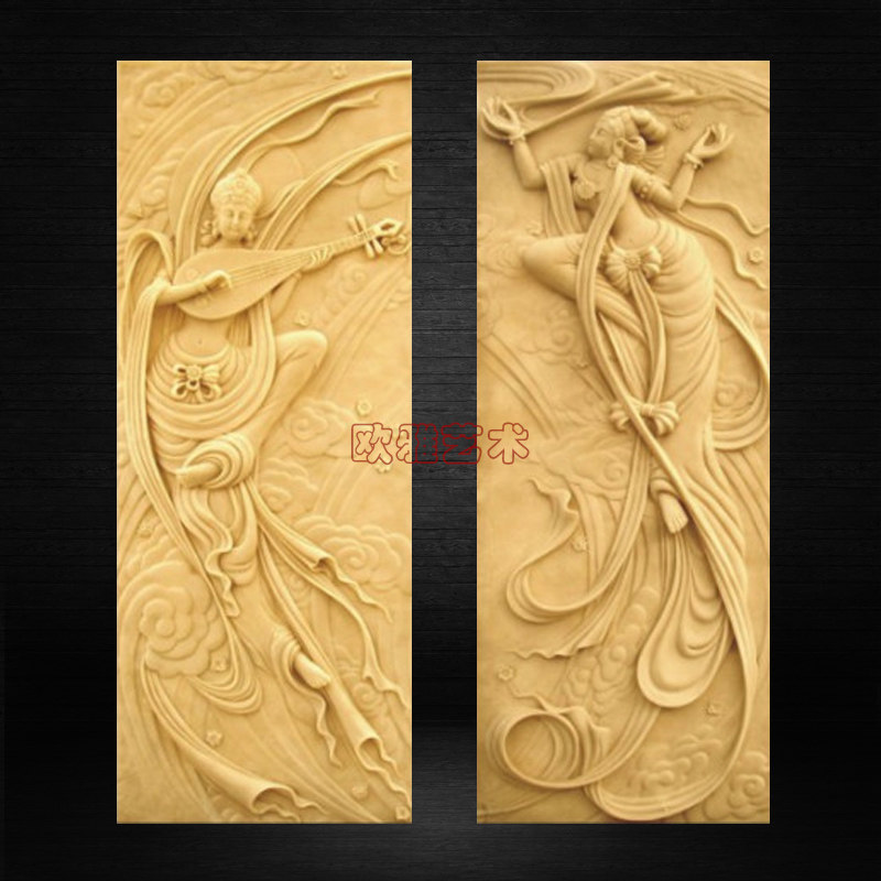 Boutique Art Sandstone Flying Chinese style Ancient character relief Entrance screen Background wall three-dimensional decorate fairyin the Basic building materials , Sandstone , Sandstone walls  category - from Buy2taobao.com to provide professional Taobao agent buy service