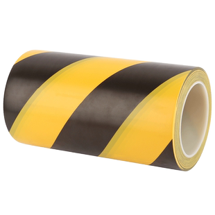 墙面分界胶带地板胶带PVC黑黄双色斑马线警戒地标贴地地面标识划线定位划分区域pcv黑黄色无尘车间地板警示胶