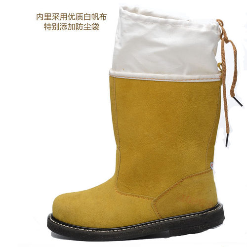 高筒轮胎底耐高温靴子防砸防刺耐磨线缝鞋劳保鞋焊工实心底包邮男