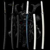 龙泉市武士刃一体手工刀剑居合道太刀打刀武式 刃拨刀具防身未开刃