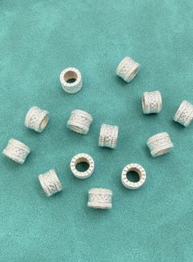足银999腰缠万贯3D转运珠DIY散珠
