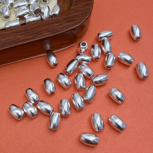999足银七粒米橄榄珠手串隔珠