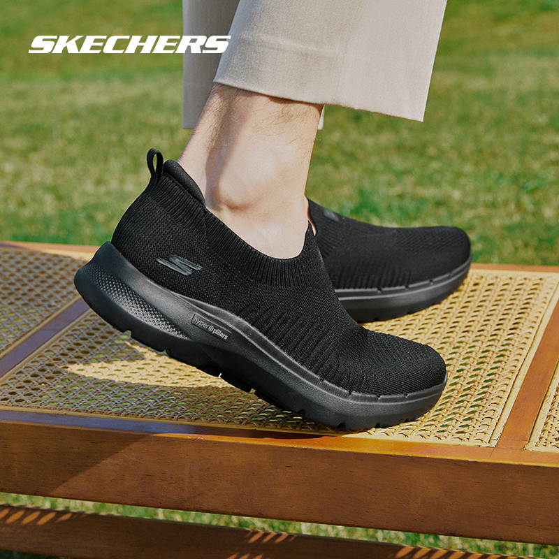 Skechers斯凯奇男鞋GOWALK健步鞋一脚蹬舒适缓震休闲鞋软底运动鞋 运动鞋new 运动休闲鞋 原图主图