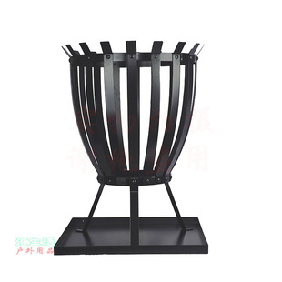 户外露营庭院民宿酒店晚会氛围木材木柴火炉篝火盆取暖火坑篝火架