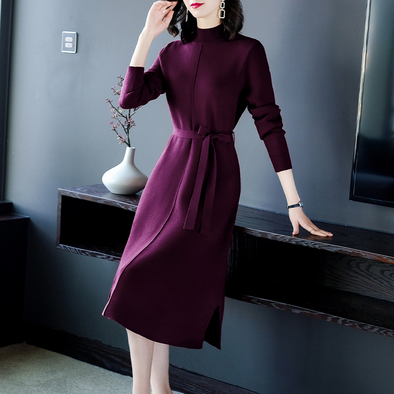 新款49周岁针织内搭高端减龄冬裙