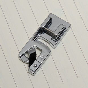 蝴蝶胜家重机电动家用多功能缝纫机折边压脚4MM薄料卷边4毫米配件