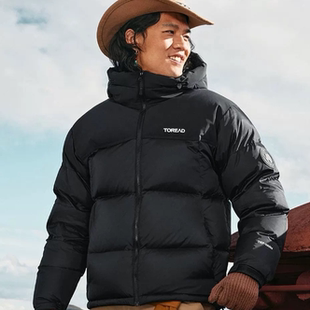 探路者羽绒服男冬季新款户外防风防水抗寒保暖面包服TADDBN91798