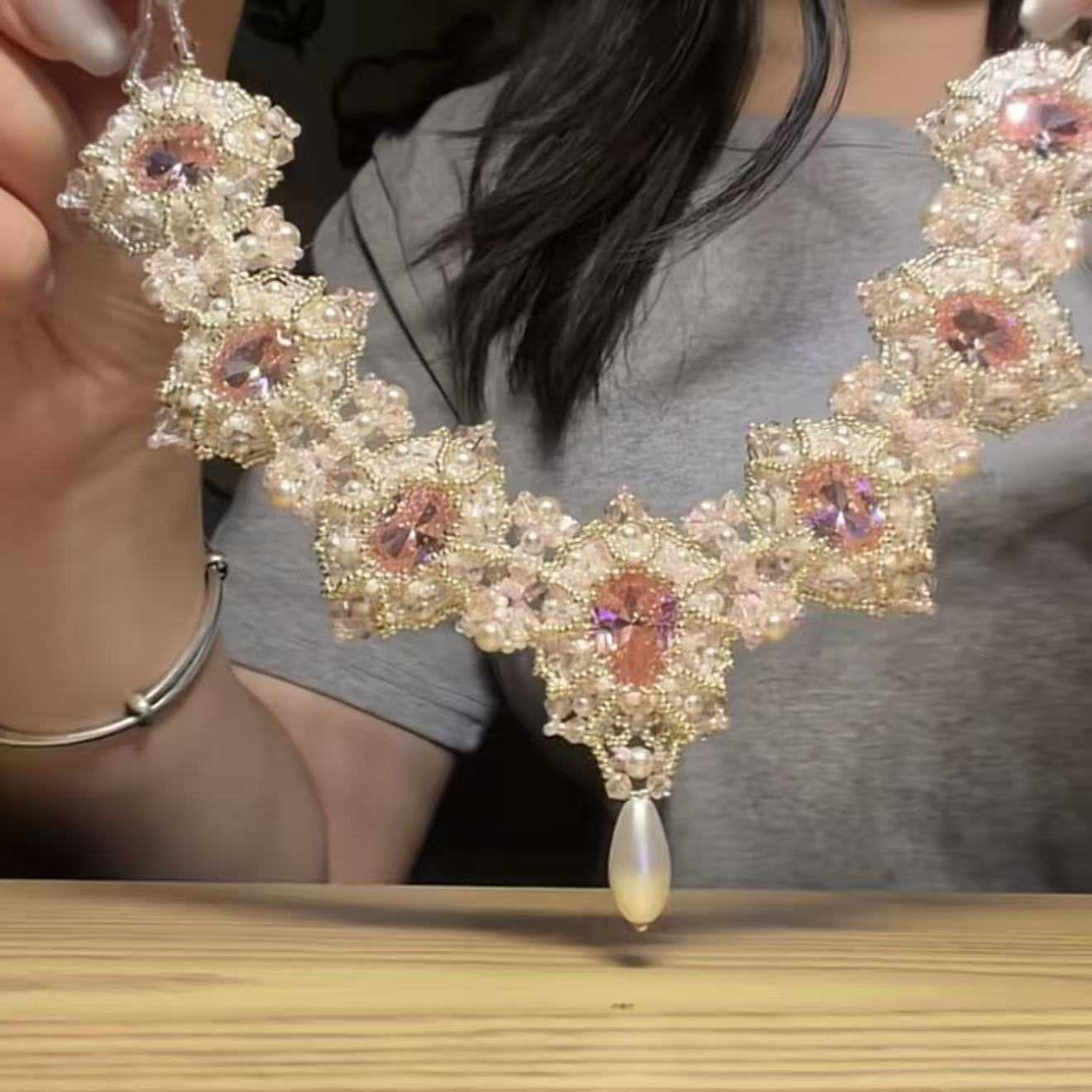 卢浮宫串珠材料包diy手工项链