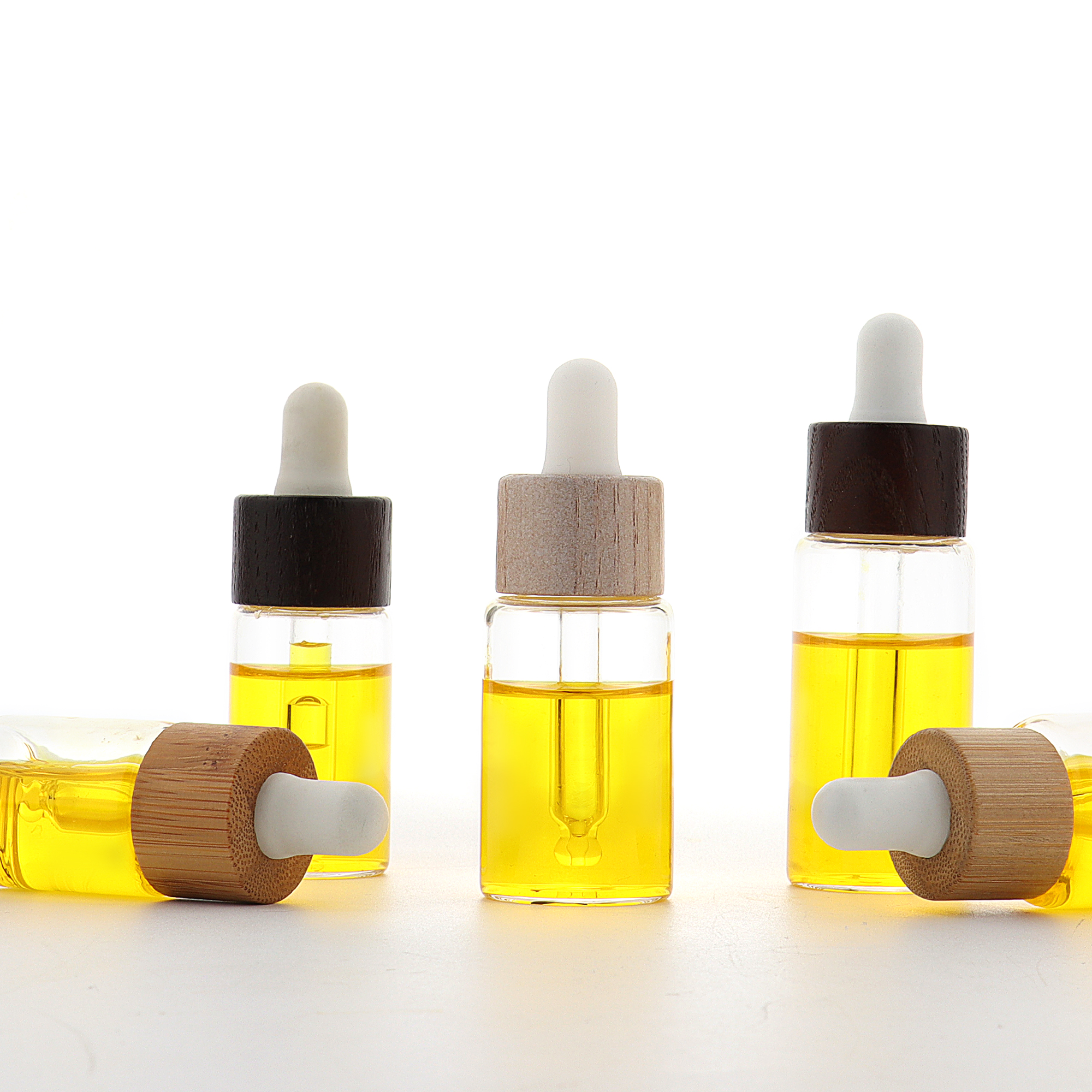 HOPECK竹盖玻璃粉精油分装瓶