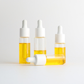 HOPECK白全塑PP双层滴管管制玻璃瓶E515 35ml美容液粉底液精油瓶