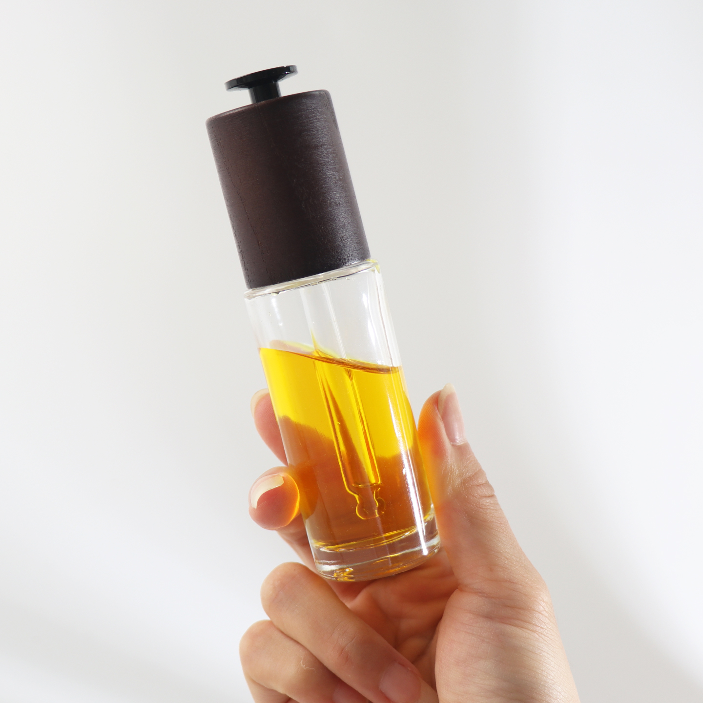 HOEPCK木质T帽按压玻璃滴管瓶