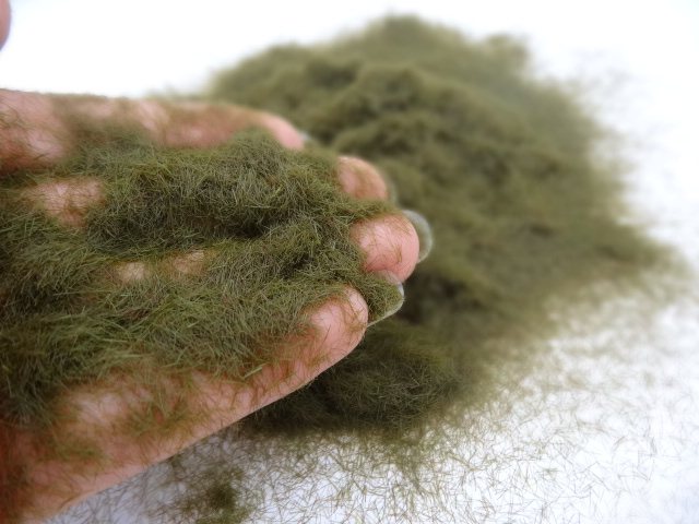 供应3mm青草粉 假山树 假风景 仿真青苔粉 龙尼草粉 草坪苔藓