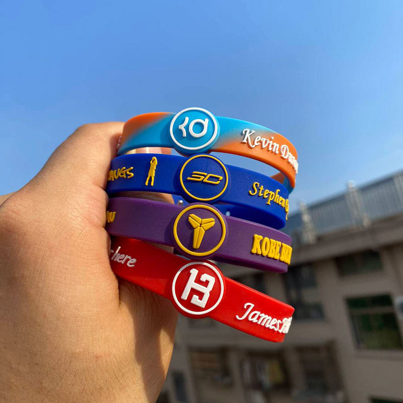 礼盒装球迷手环库里詹姆斯莫兰特欧文杜兰特球星可调节手链腕带