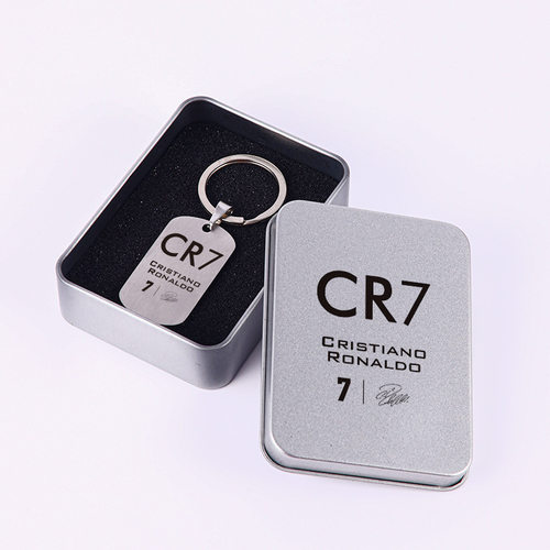 C罗梅西球迷周边钥匙扣项链