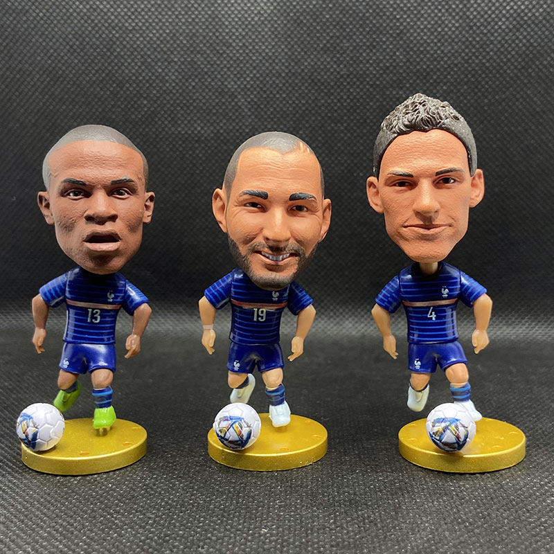C罗梅西足球6.5厘米人偶公仔礼物