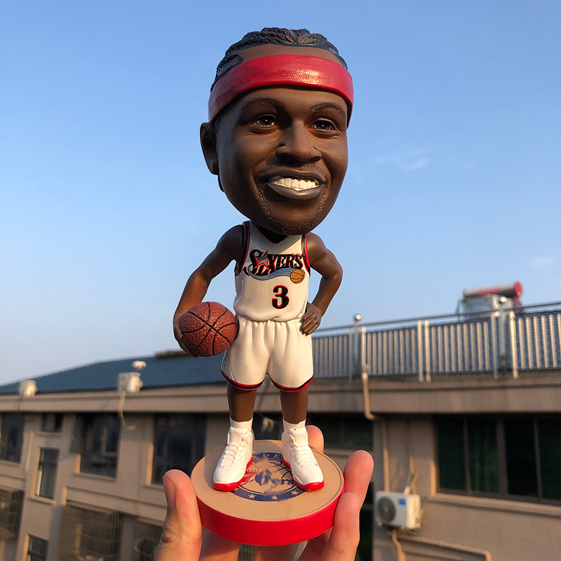篮球球星科比詹姆斯库里欧文莫兰特摆件摇头人偶手办公仔玩偶礼物
