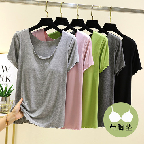 夏季莫代尔薄款T恤上衣