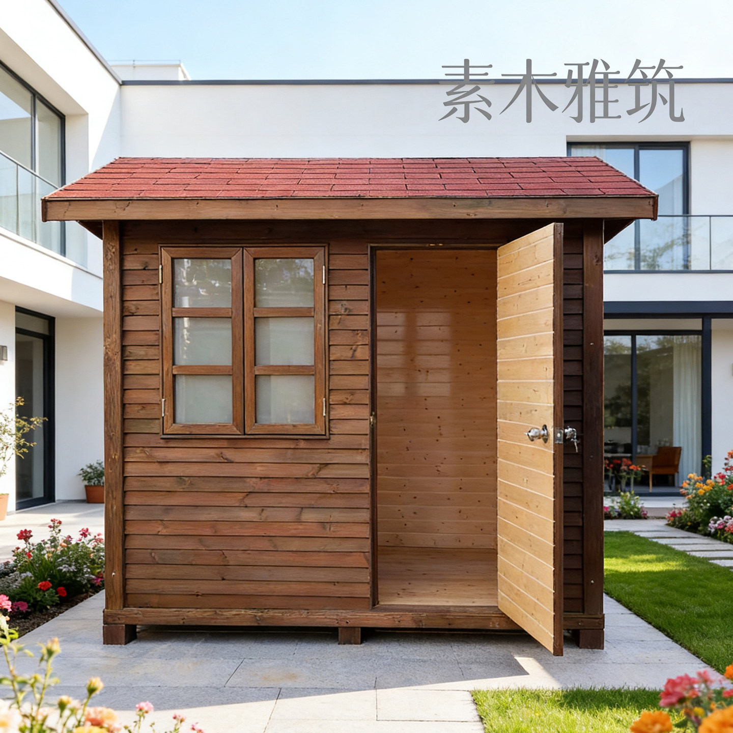 景区网红小木屋民宿定制 户外实木移动小屋庭院花园休闲木屋岗亭