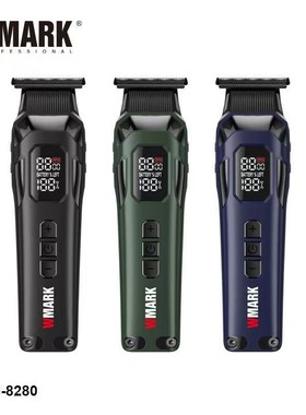 WMARK新款高转速雕刻剪推子DLC刀头电推剪充电理发剪发廊NG-8280