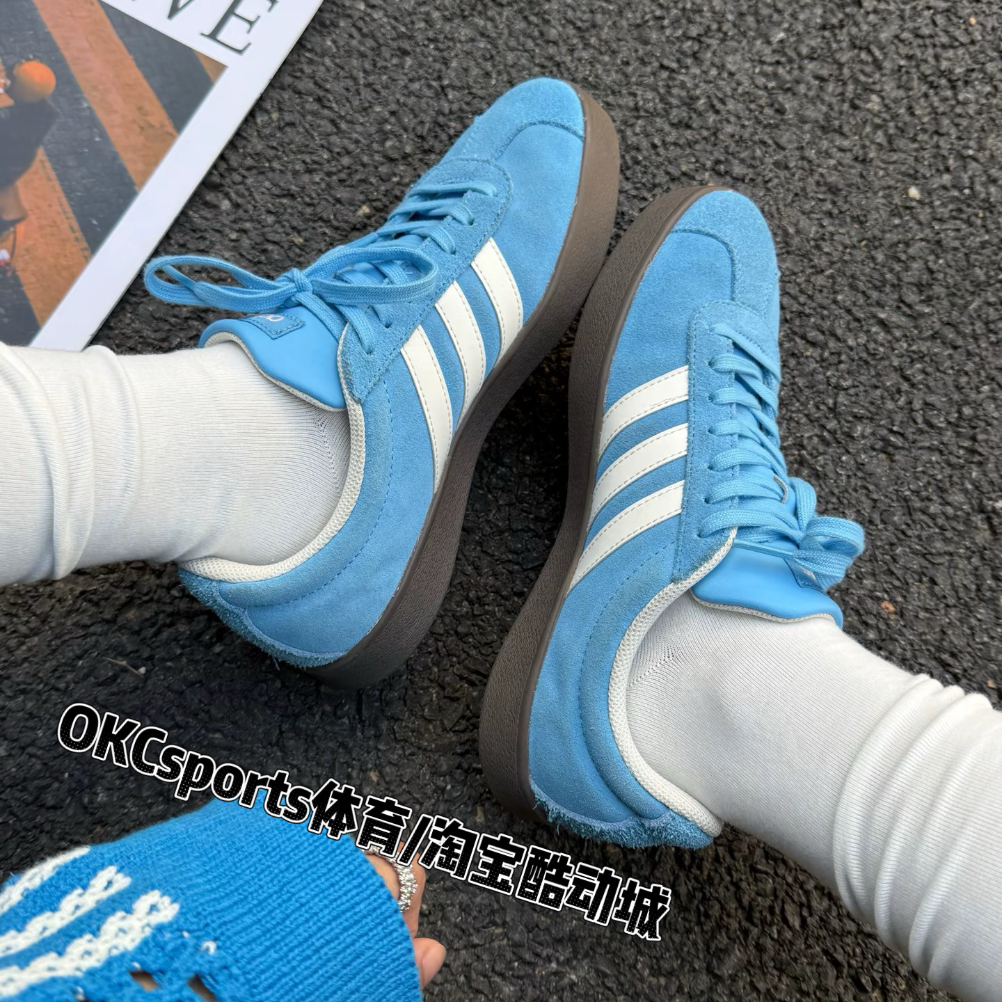 阿迪达斯Adidas CourtVI Classic男女经典德训低帮休闲板鞋JI0496