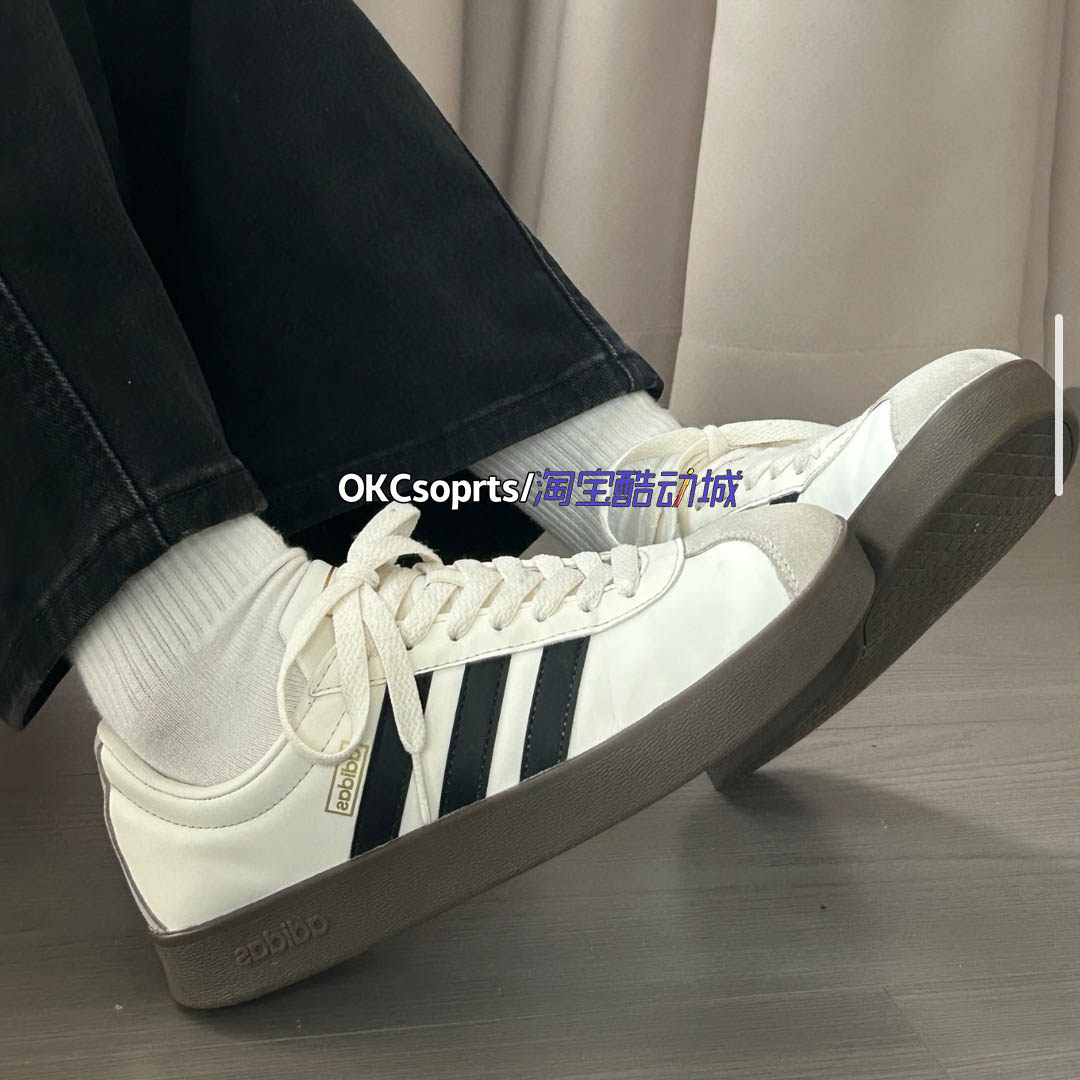 Adidas CourtVI Classic男女复古经典低帮德训休闲板鞋JQ1501