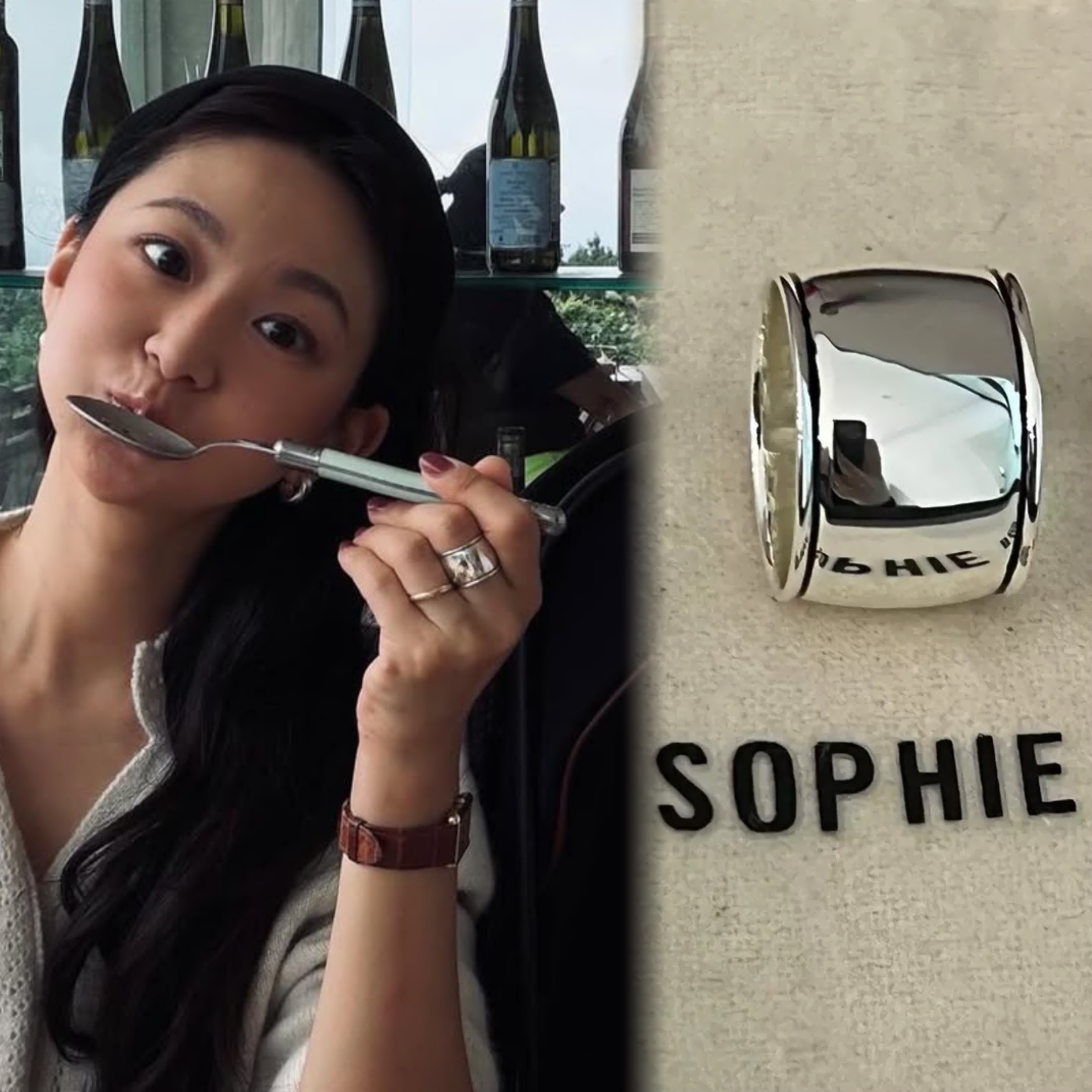 2405 ins博主fever同款sophie buha建筑美学几何经典版铜质戒指