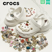 饰品鞋 新款 配件DIY创意搭配金属系列 花卡骆驰鞋 上装 crocs洞洞鞋 鞋