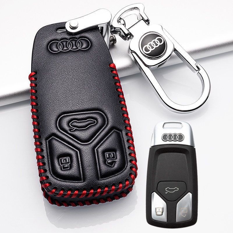 2023款奥迪Q5L钥匙套A4L Q7 A5真皮2022钥匙包遥控保护壳扣21汽车