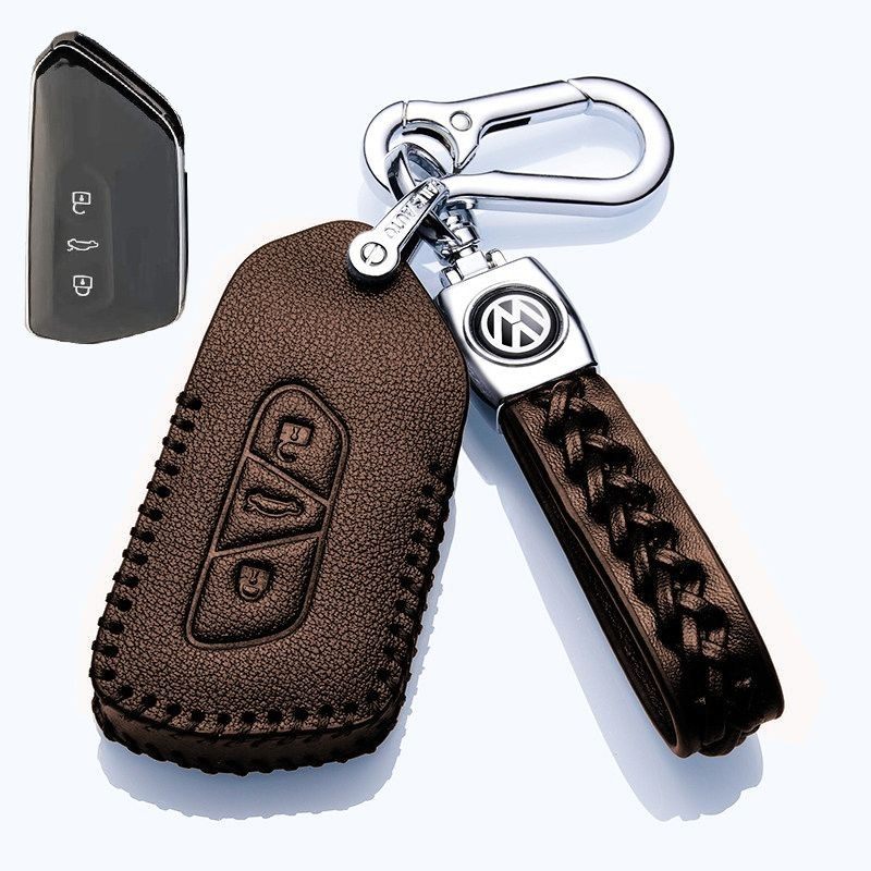 2021款上汽大众ID.3钥匙套大众id3真皮车钥匙包时尚挂绳扣男女款,汽车用品/电子/清洗/改装,车用钥匙包,淘宝优惠券,粉丝福利购,淘宝优惠卷