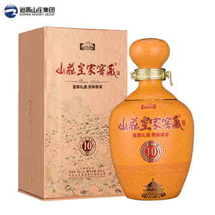 纯粮食浓香型白酒 瓶盒装 山庄皇家窖藏10 38度450ml