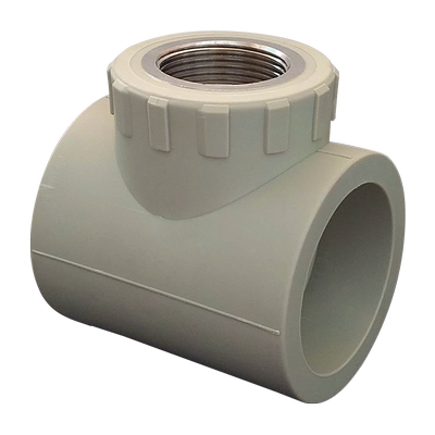 PPR灰色内丝三通变4分6分1寸