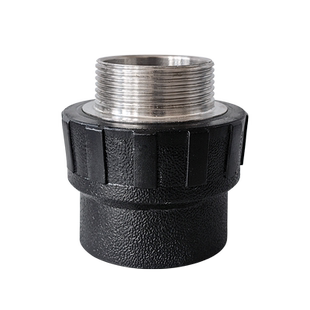 PE内丝直接外丝外牙接头40/50/63/75/90/110水泵头热熔焊接丝牙