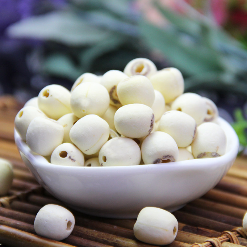 尚膳坊去心莲子湘潭莲子1000g白莲去芯通心磨皮干货特产包邮