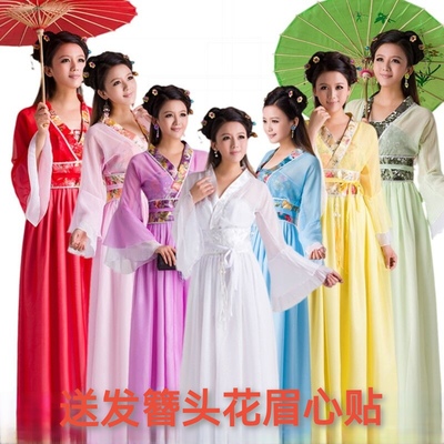 古装服装汉唐仙女装嫦娥服装汉服女襦裙七仙女贵妃装古装宫女服装