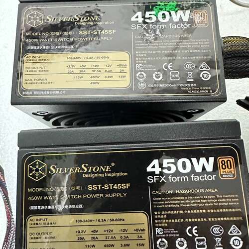 可维修银欣450W电源SST-ST45SF，实图拍摄，无拆议价