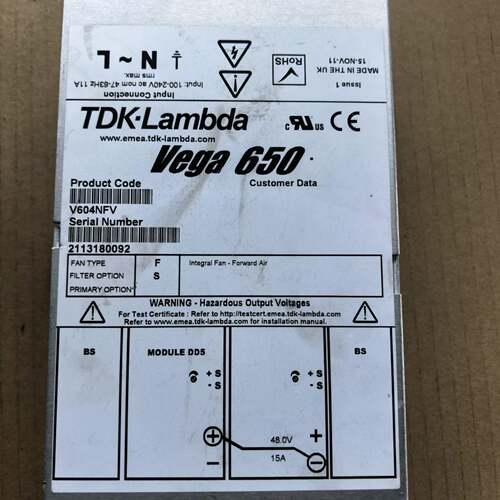 可议价TDK-Lambda Vega 650电源