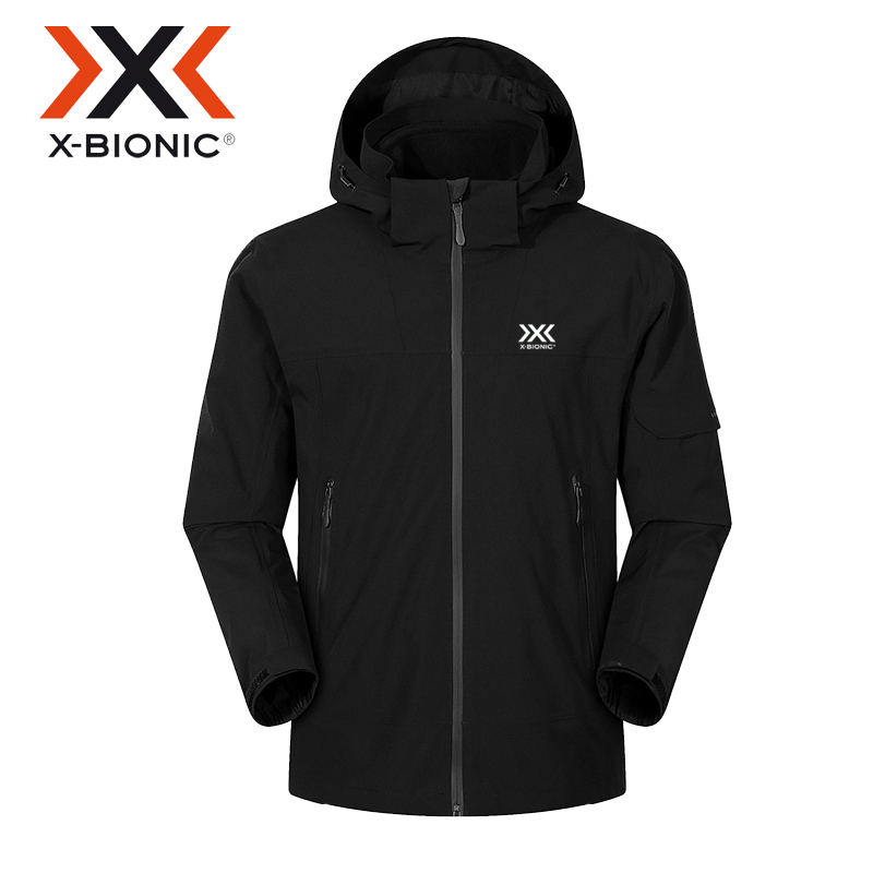 X-BIONIC新款户外单壳冲锋衣男女同款三合一防风雨徒步登山服外套