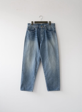 Graphpaper 24AW Five Pocket Pants水洗做旧宽松赤耳牛仔裤
