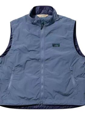 现货L.L.B ROXBURY NYLON VEST户外机能防水尼龙拼色立领马甲25SS