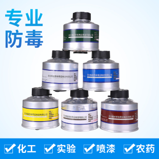 H2S 防毒面具滤毒罐 防毒正品 6200化工气体防毒异味滤毒盒