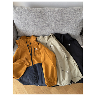 26春新款 日式男女同款户外机能防泼水山系防风衣连帽拉链外套