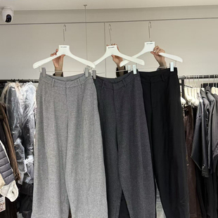 32508 2025秋冬通勤遮胯显瘦气质百搭羊毛气球休闲裤 RIVERS